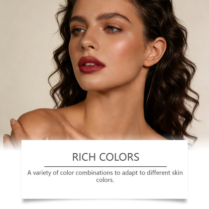 Palette de maquillage tout-en-un Zephoco – Fard à paupières, blush et highlighter avec pinceau pour une utilisation quotidienne et pour offrir