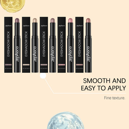 Zephoco Waterproof Eyeshadow Stick – Long-Lasting Shine, Smooth Application & Eye-Enhancing Effect