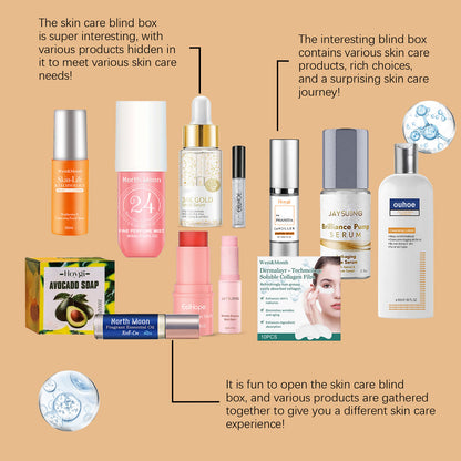 Coffret surprise de soins de la peau – Produits de beauté et de soins personnels assortis