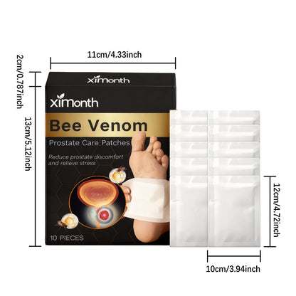 Ximonth Bee Venom Prostate Care Patches – Gentle Warming Body Wellness Patches (10pcs)