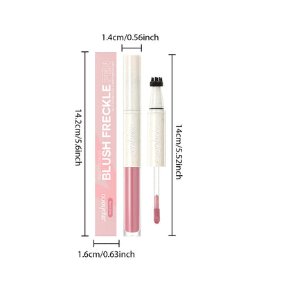 Zephoco Blush Freckle Pen – Quick-Dry, Natural Finish & Portable Double-End Design