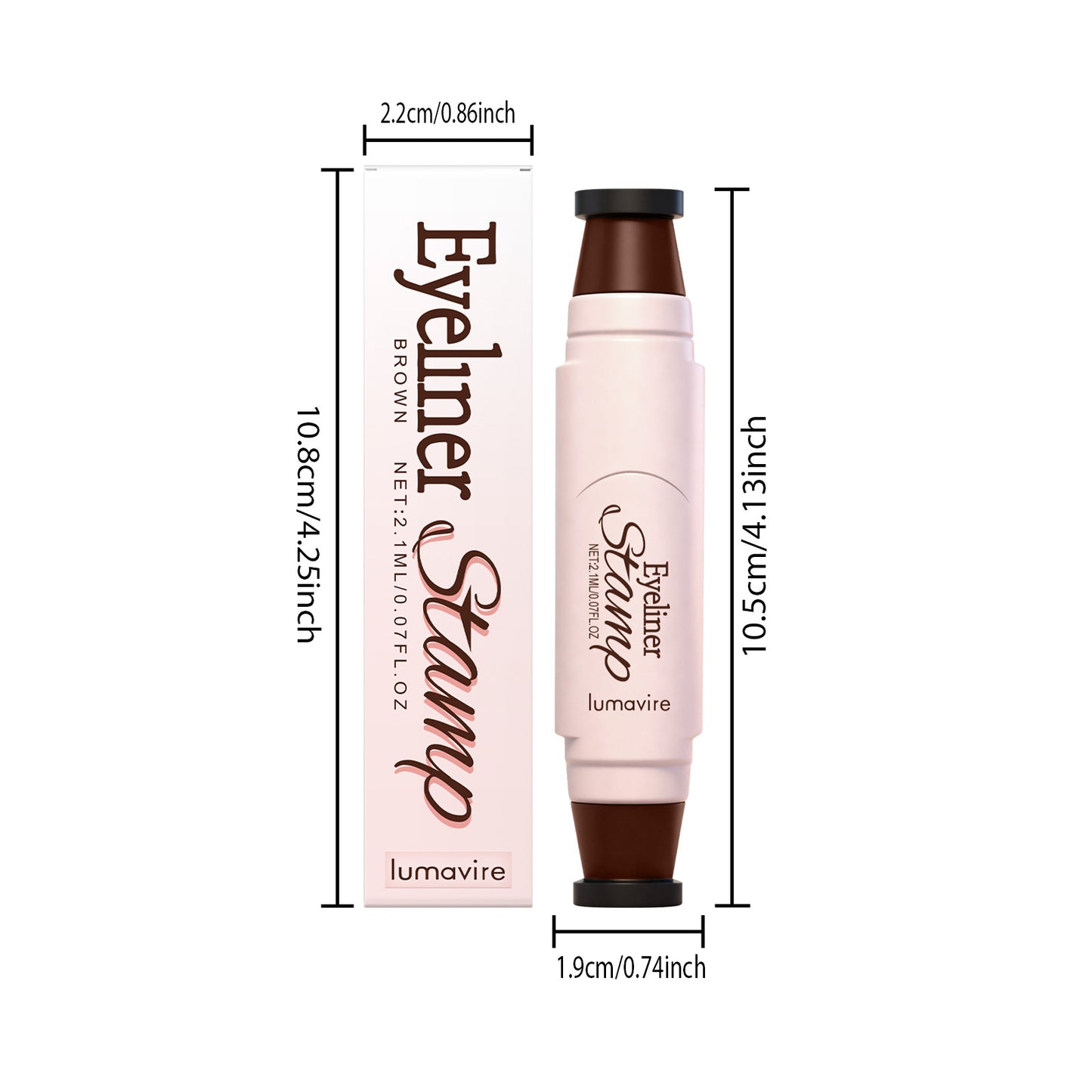 Dúo de sellos delineadores de ojos: set de maquillaje de ojos alados fácil