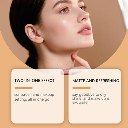 Polvos fijadores minerales tipo brocha Zephoco con FPS que mejoran la apariencia: polvos ligeros para retoques