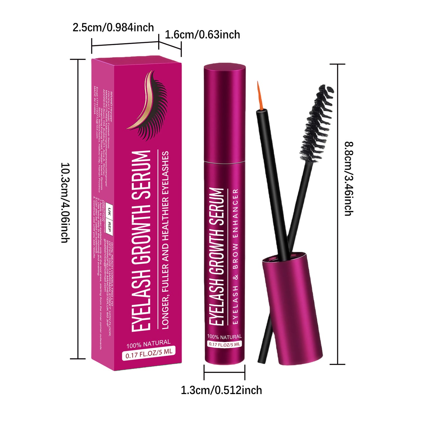 Zephoco Eyelash & Brow Conditioning Serum – Lightweight Care Essence