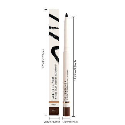 Delineador de ojos en gel Zephoco: lápiz de ojos suave, preciso y resistente al agua