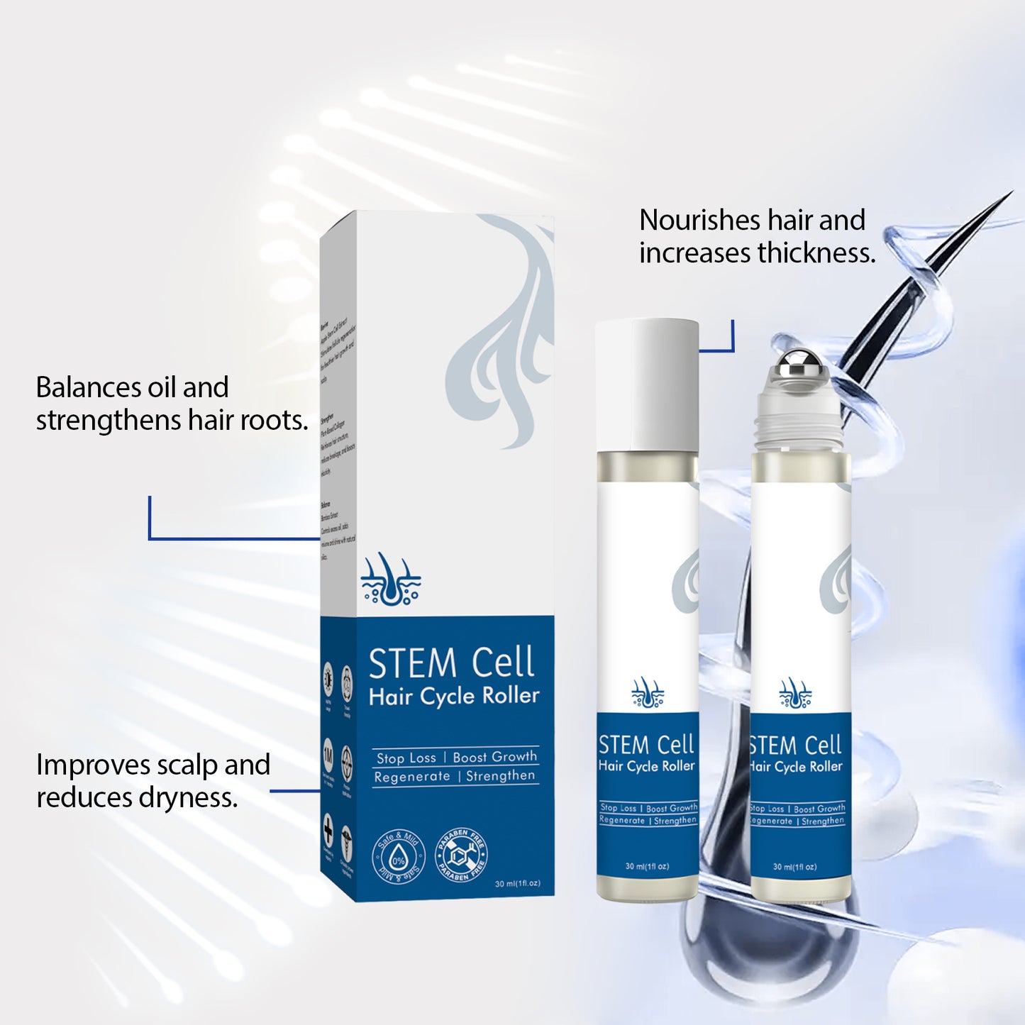 Suero para rulos capilares: fórmula diaria para el cuidado del cuero cabelludo y suavizado del cabello