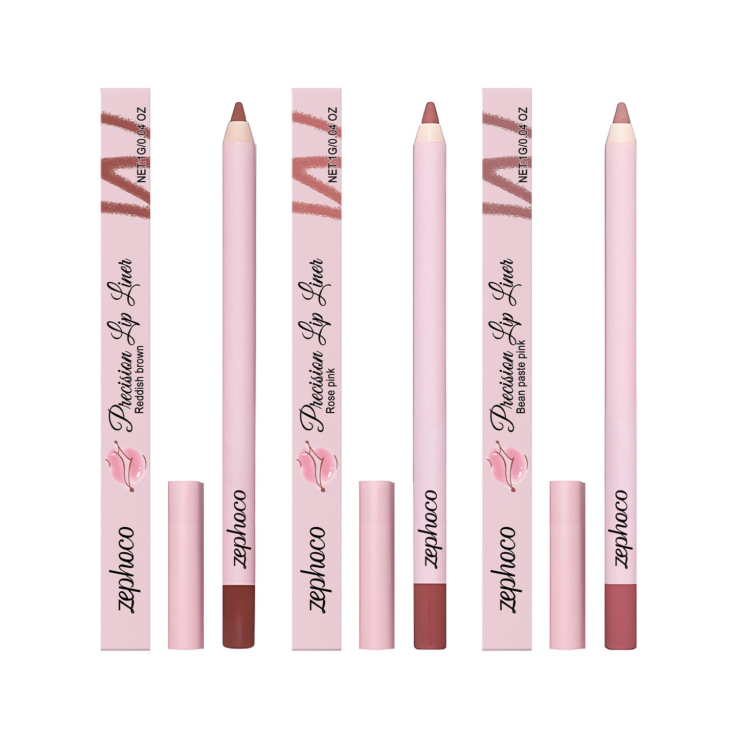 Zephoco Precision Lip Liner – Slim Pencil for Defined & Natural Lip Looks