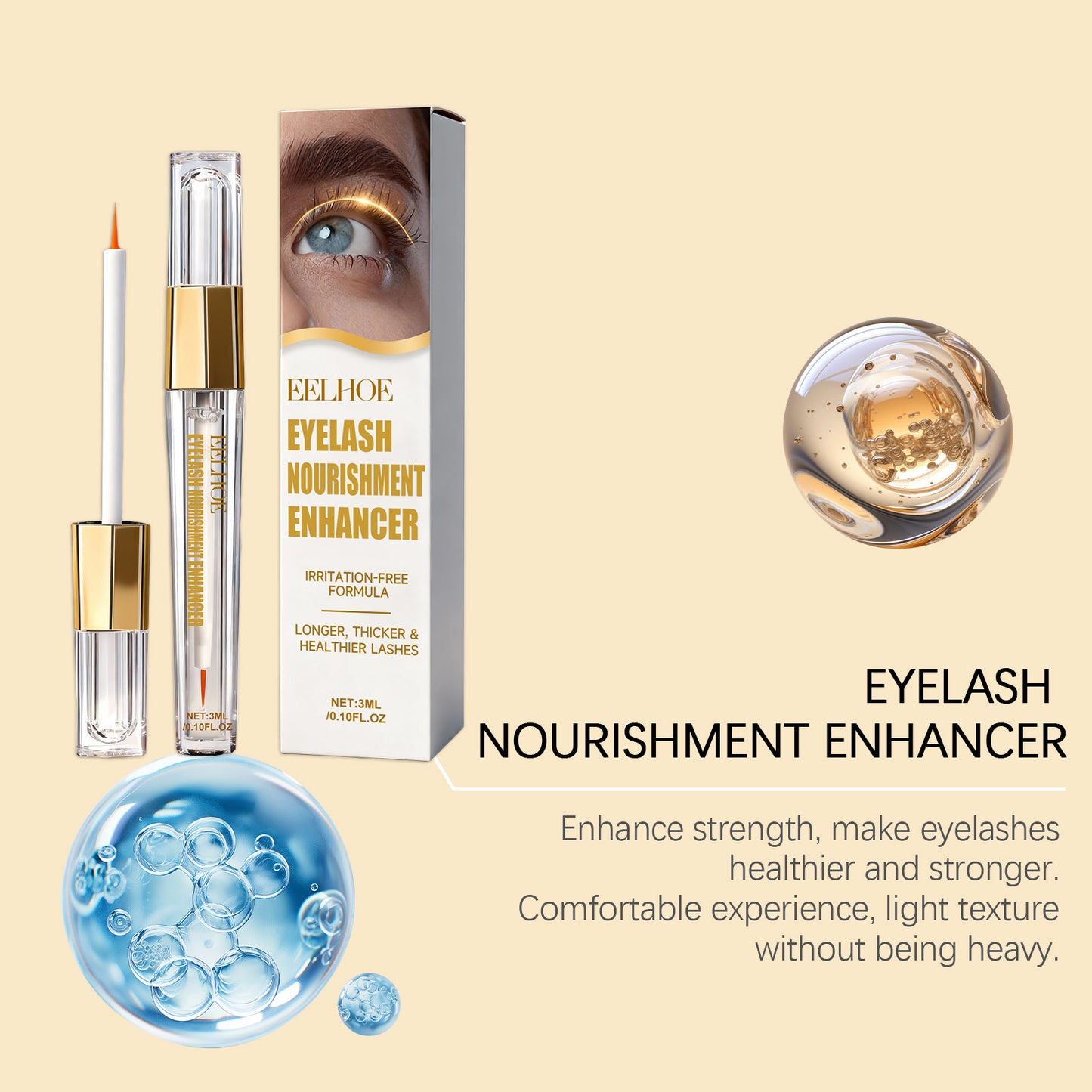 EELHOE Lash Nourishing Serum – Gentle Eyelash Care Enhancer