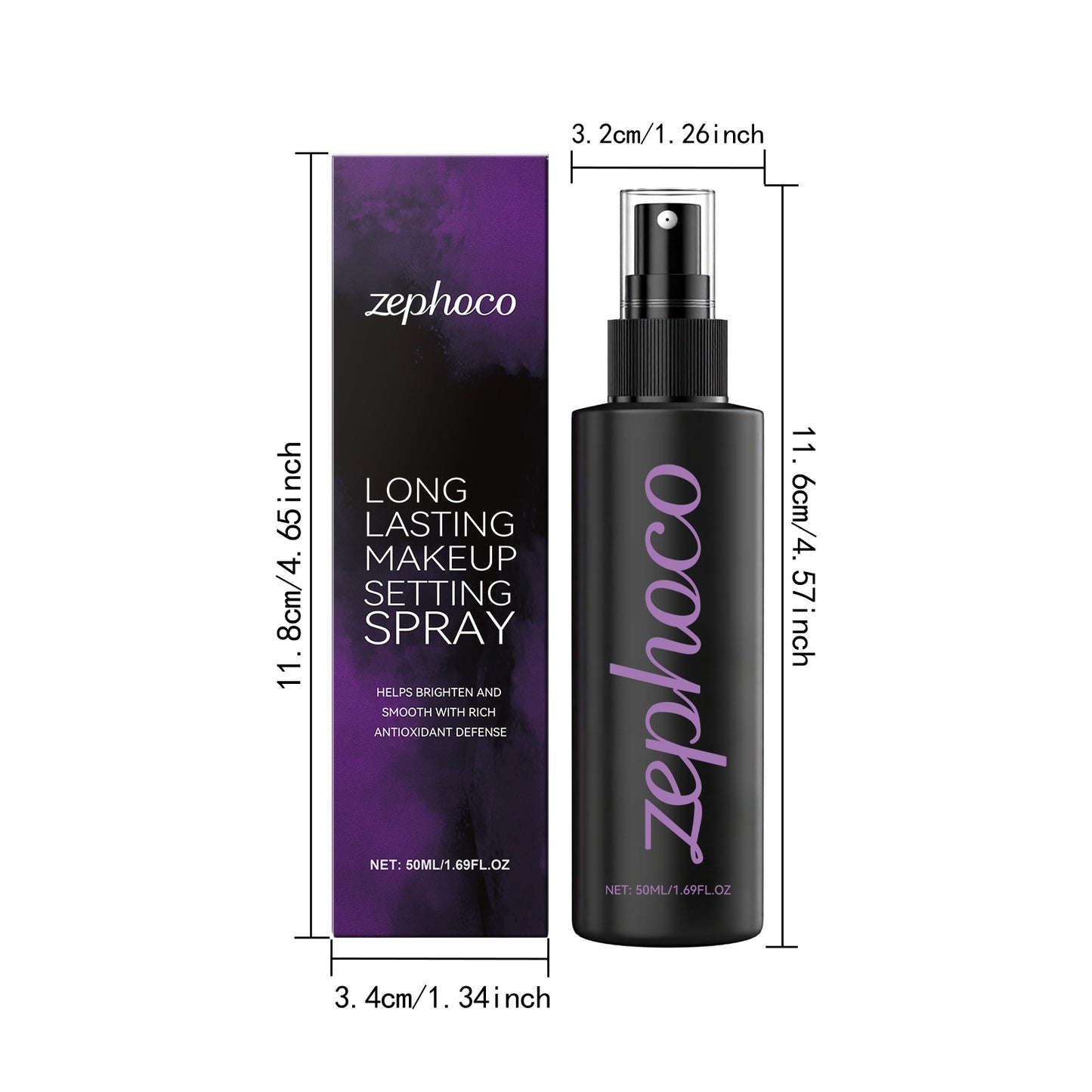 Zephoco Hydrating Pre-Makeup Setting Spray – Lightweight Makeup Prep & Refresh Mist