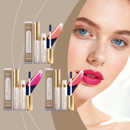 Zephoco Lip Stain Masque – Matte Long-Wearing Lip Color with Precision Applicator