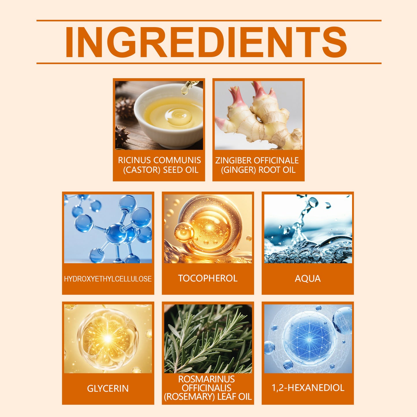 Sérum volumisant pour cheveux Hoegoa – Pénétration rapide, sans rinçage, convient à tous les types de cheveux 20 ml