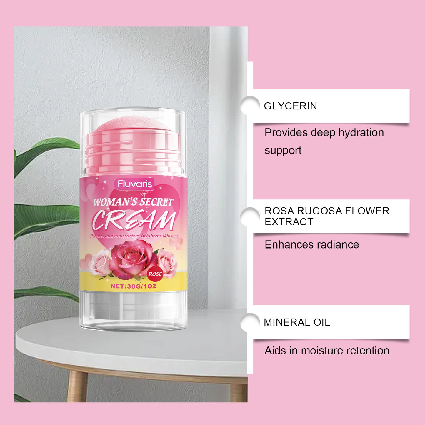 Fluvaris Women’s Secret Care Cream – Gentle Hydration & Daily Intimate Care • Lightweight Moisturizing Support (30g)