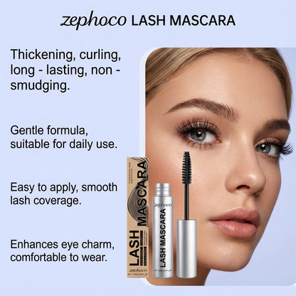 Zephoco Lash Mascara – Lengthening & Volumizing Waterproof Formula