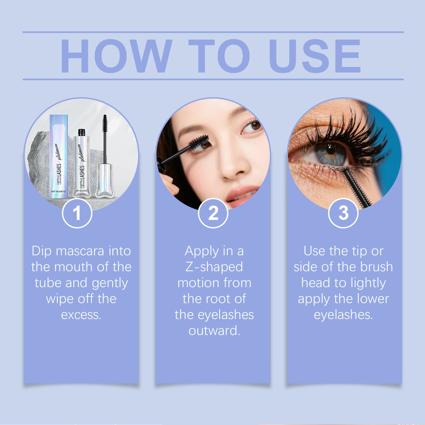 Máscara de pestañas voluminizadora Lights Lashes: realza los rizos, suaviza las pestañas y tiene un efecto lifting natural.