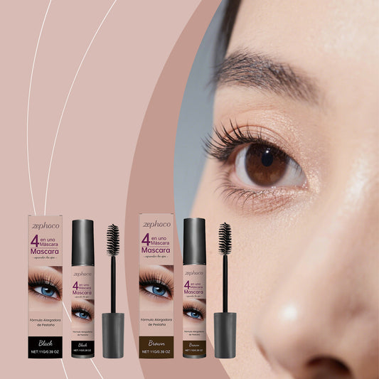 Zephoco 4-in-1 Lengthening & Volumizing Mascara (Black / Brown)