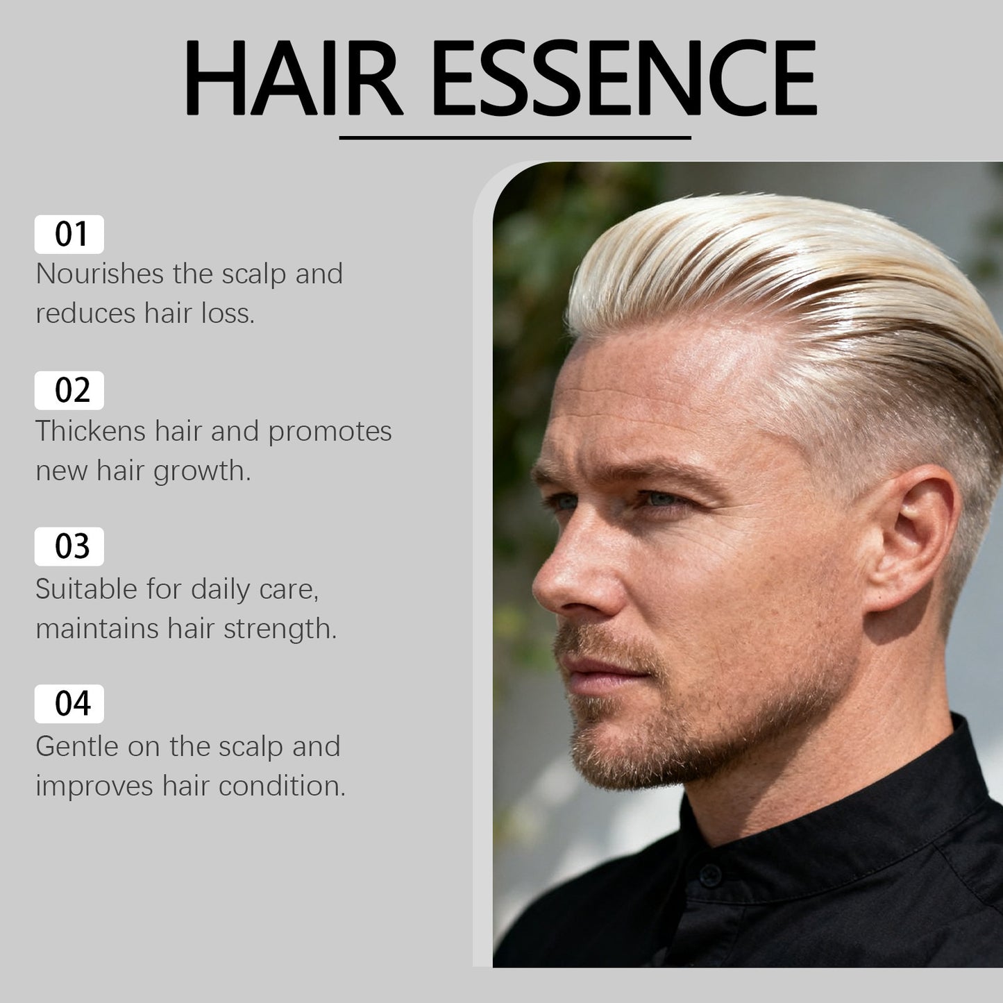 Esencia capilar con péptidos de cobre: ​​suero nutritivo para el cuero cabelludo y el cabello (30 ml)