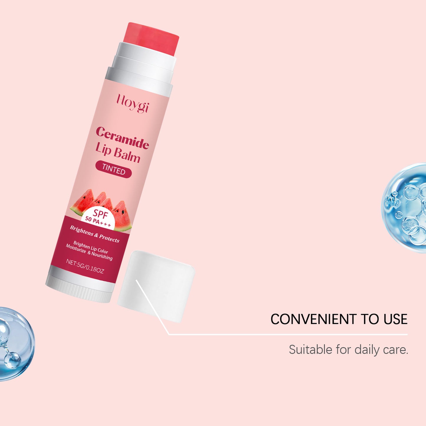 Hoygi Ceramide Tinted Lip Balm – Moisturizing, Lightweight & Daily Lip Care (SPF 50 PA++)