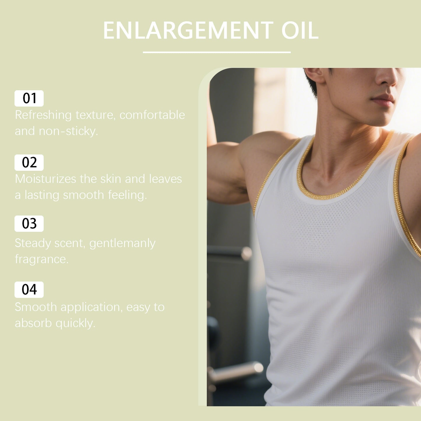 North Moon Men’s Massage Oil – Lightweight Hydrating Body Care Oil for Daily Use (30ml)