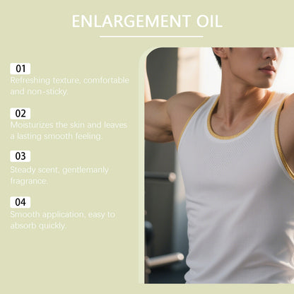 North Moon Men’s Massage Oil – Lightweight Hydrating Body Care Oil for Daily Use (30ml)