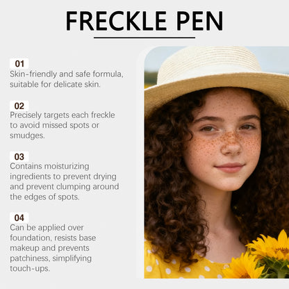 Zephoco Freckle Makeup Pen – Natural-Looking Waterproof Long-Lasting Freckle Effect for Face