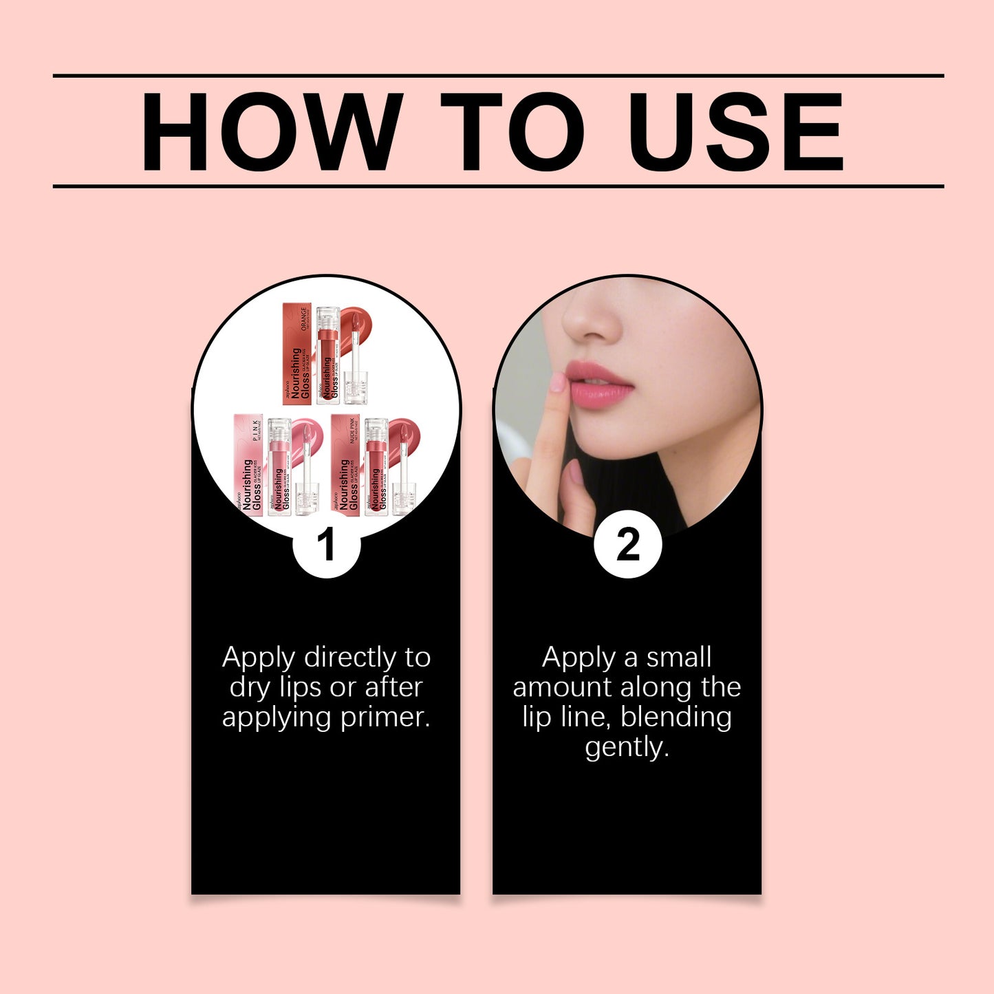 Zephoco Nourishing Lip Gloss – Glazed Shine for Smooth, Defined Lips