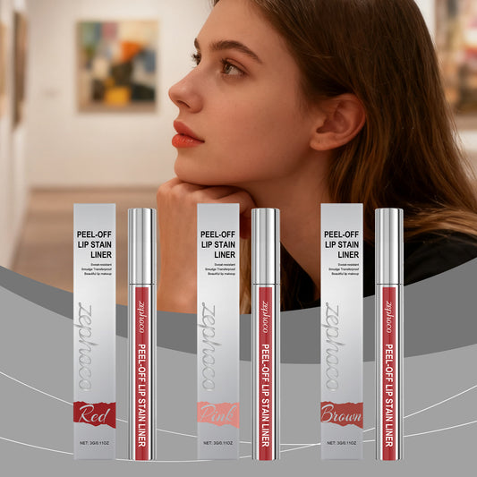 Zephoco Peel-Off Lip Stain Liner – Smooth Color Finish (Multi Shades)