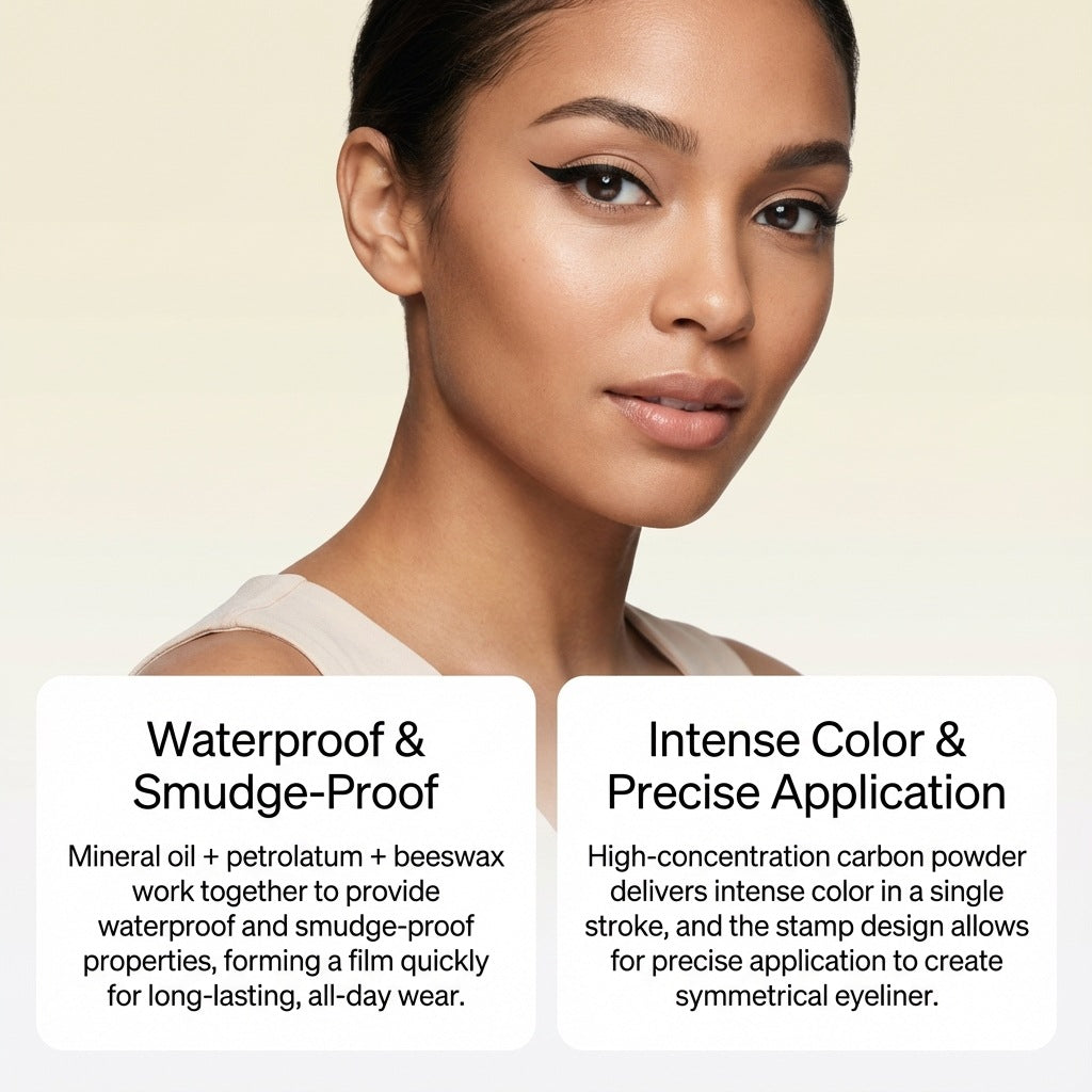 Sello delineador de ojos Zephoco – Dúo de sello y delineador de ojos alados de 90°