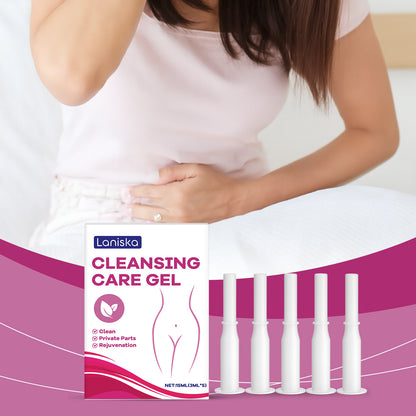 Laniska Women’s Cleansing Care Gel – Gentle Intimate Hygiene Support • Daily Fresh Comfort (15ml × 5pcs)