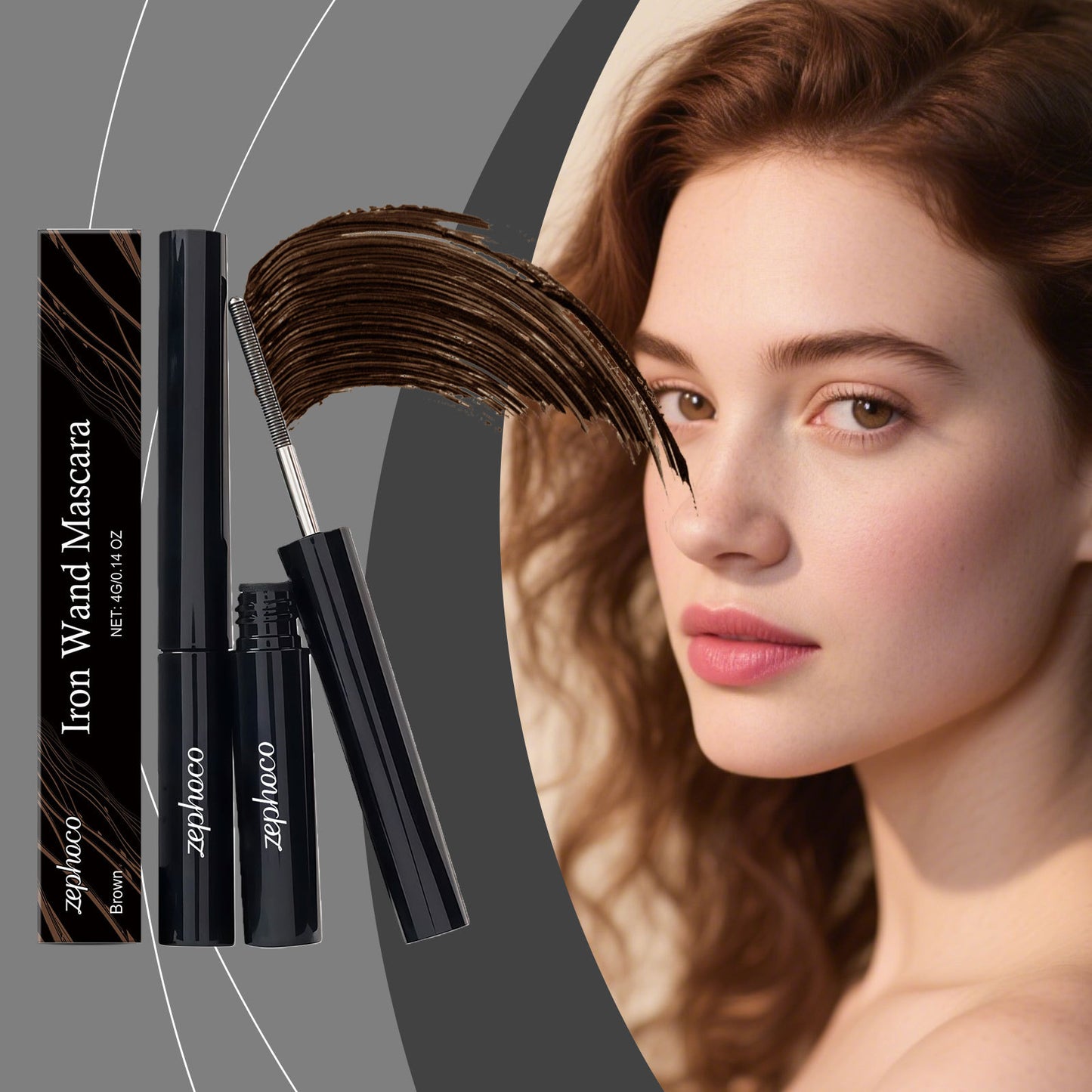 Iron Wand Mascara – Lightweight Long-Lasting Curl & Smudge-Proof Lash Formula