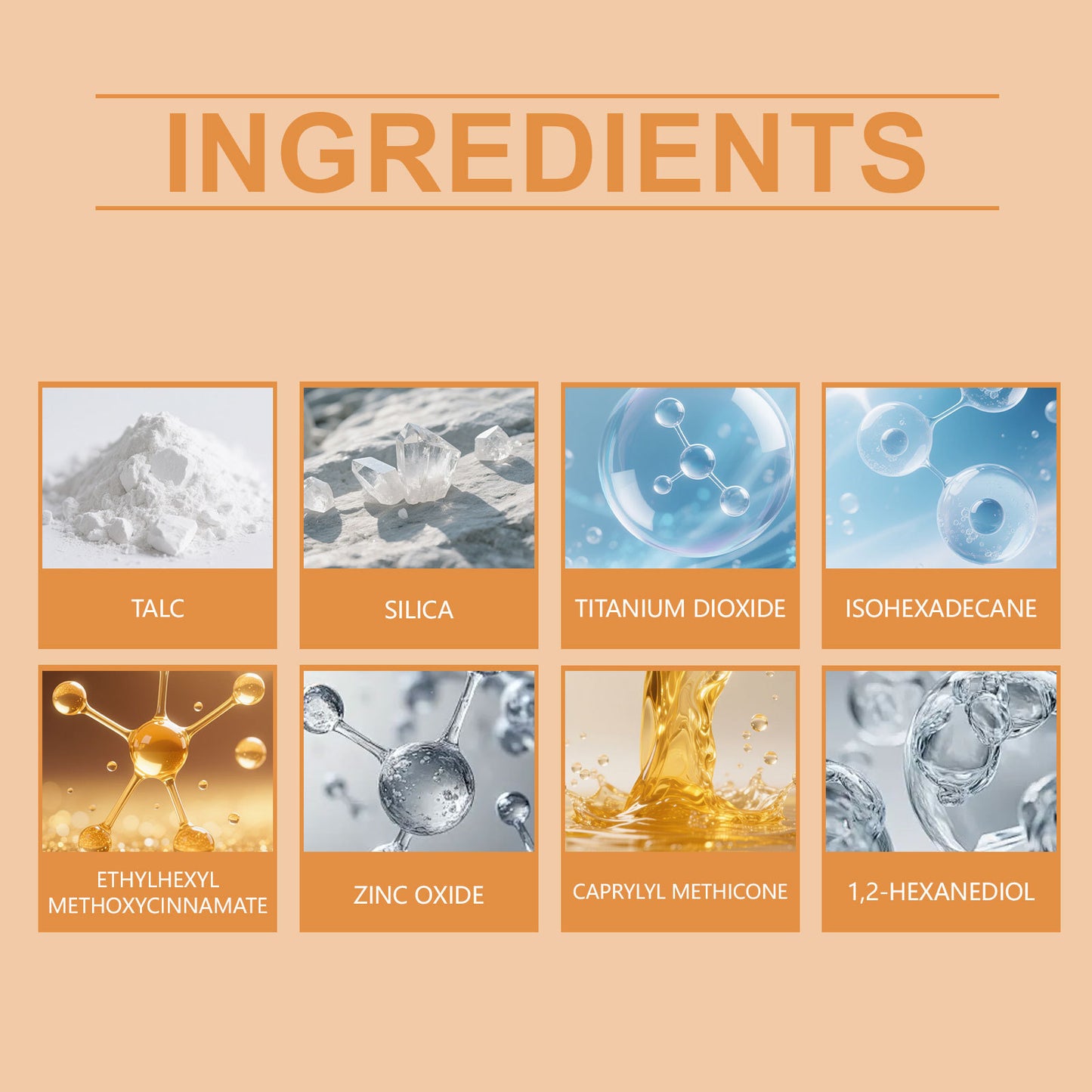 Polvos fijadores minerales tipo brocha Zephoco con FPS que mejoran la apariencia: polvos ligeros para retoques