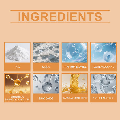 Polvos fijadores minerales tipo brocha Zephoco con FPS que mejoran la apariencia: polvos ligeros para retoques