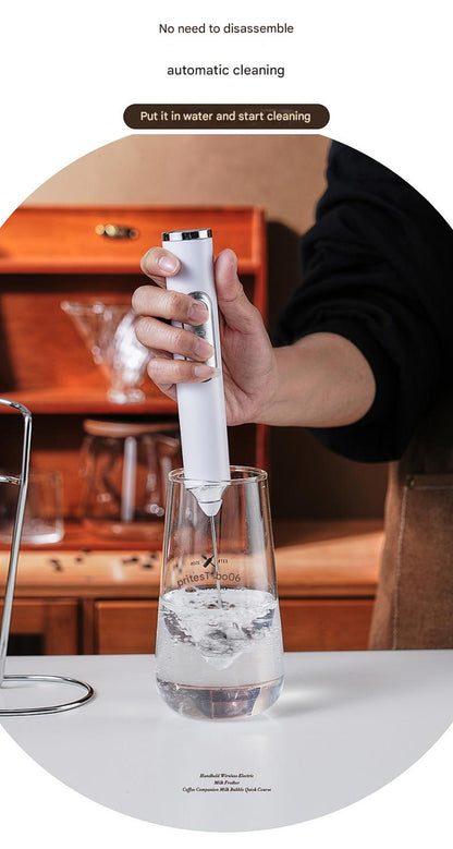 Rechargeable Handheld Milk Frother – Electric Coffee Foamer & Egg Beater for Home Use