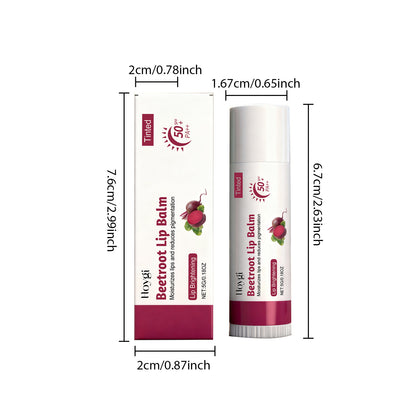 Hoygi Beetroot Tinted Lip Balm SPF 50 PA++ – Lightweight, Non-Sticky & Lip-Enhancing Care