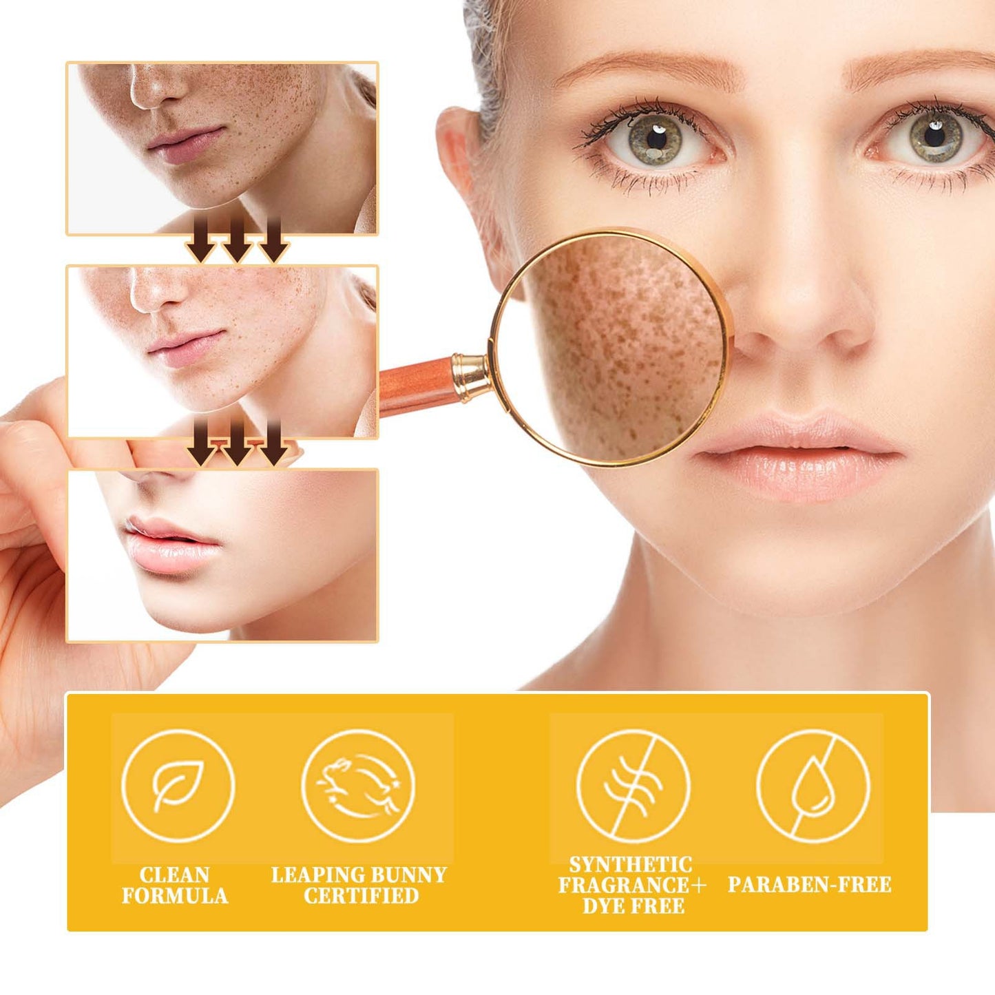 Suero facial iluminador e hidratante HOYGI: esencia facial ligera de uso diario