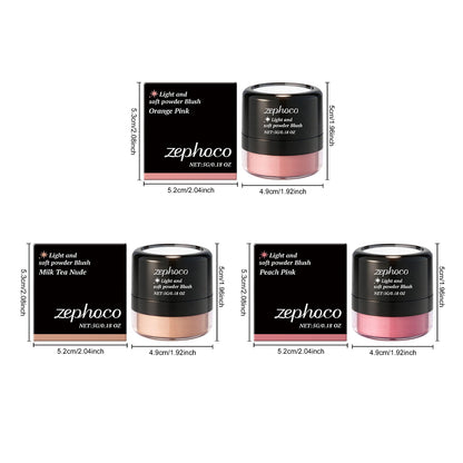 Zephoco Light & Soft Powder Blush (Multiple Shades)