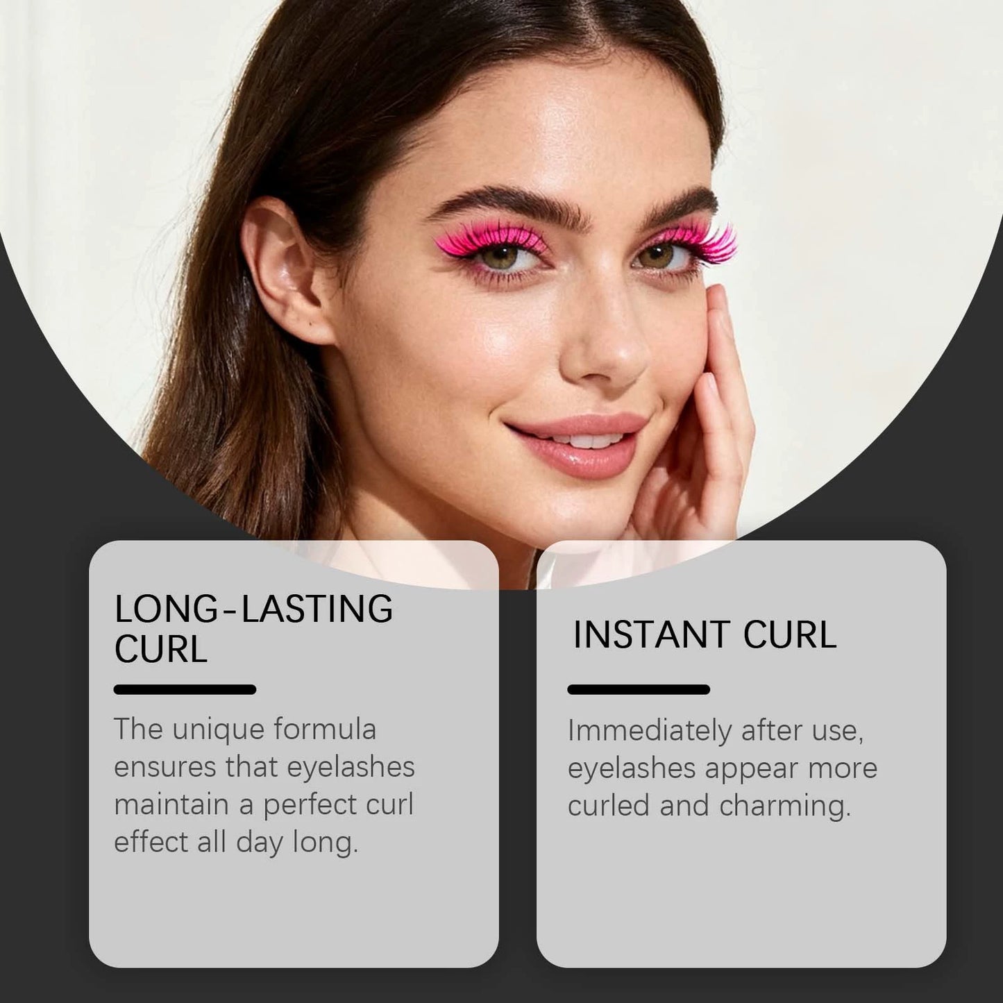 Máscara de pestañas Zephoco: fórmula resistente al agua, suave y sin grumos