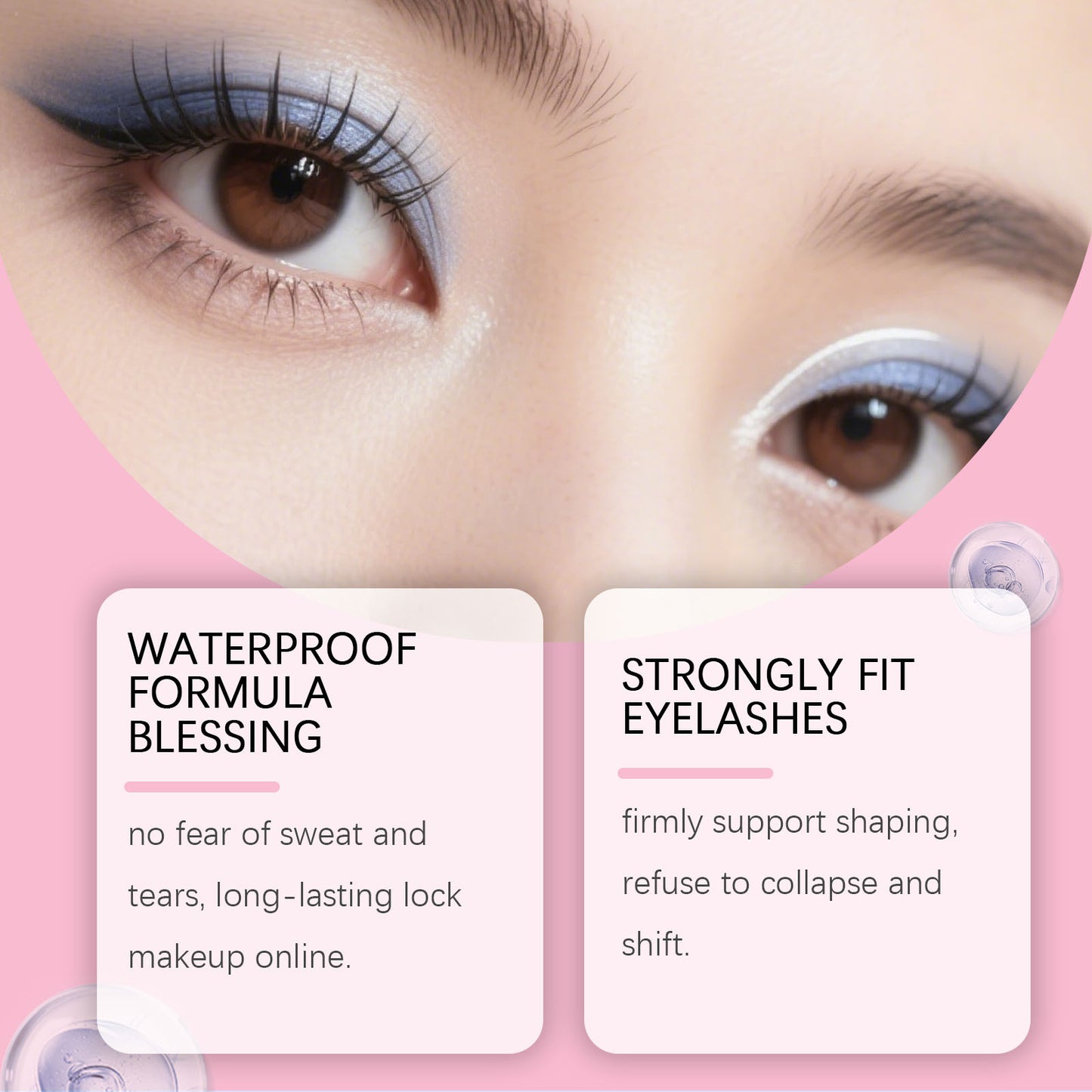 Stylo colle et fixateur double embout Nymixa pour faux cils – Colle longue tenue pour la pose de faux cils à faire soi-même