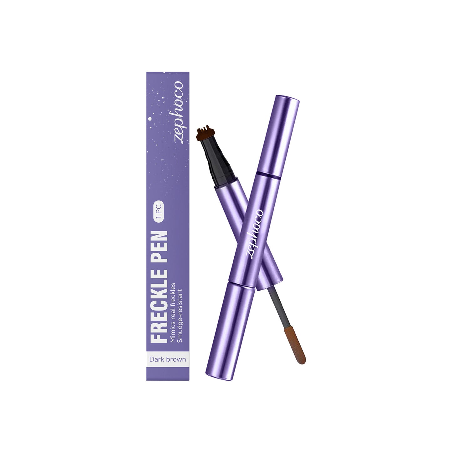 Stylo à faux poils Zephoco à double embout – Faux poils effet naturel et formule à séchage rapide