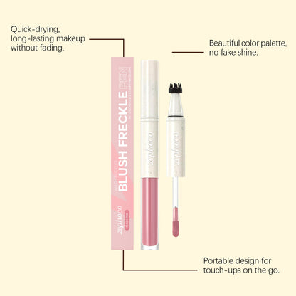 Zephoco Blush Freckle Pen – Quick-Dry, Natural Finish & Portable Double-End Design