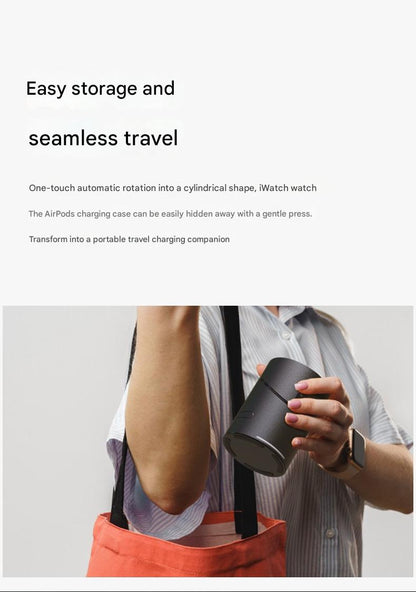 3-in-1 Magnetic Wireless Charger with Electric Pop-Up | Qi2 Compatible