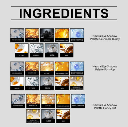 9-Color Nude Glam Eyeshadow Palette – Waterproof, Smooth & Long-Lasting Finish