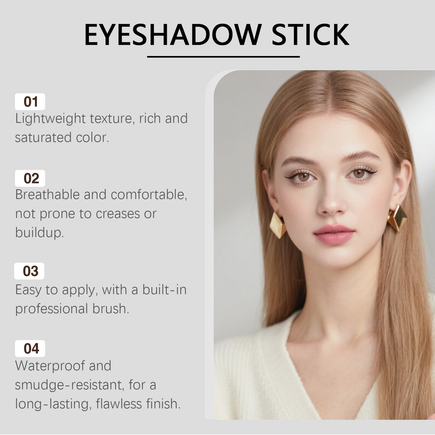 Zeylkoo Eyeshadow Stick – Smooth, Waterproof & Easy-Blend Eye Color Pen