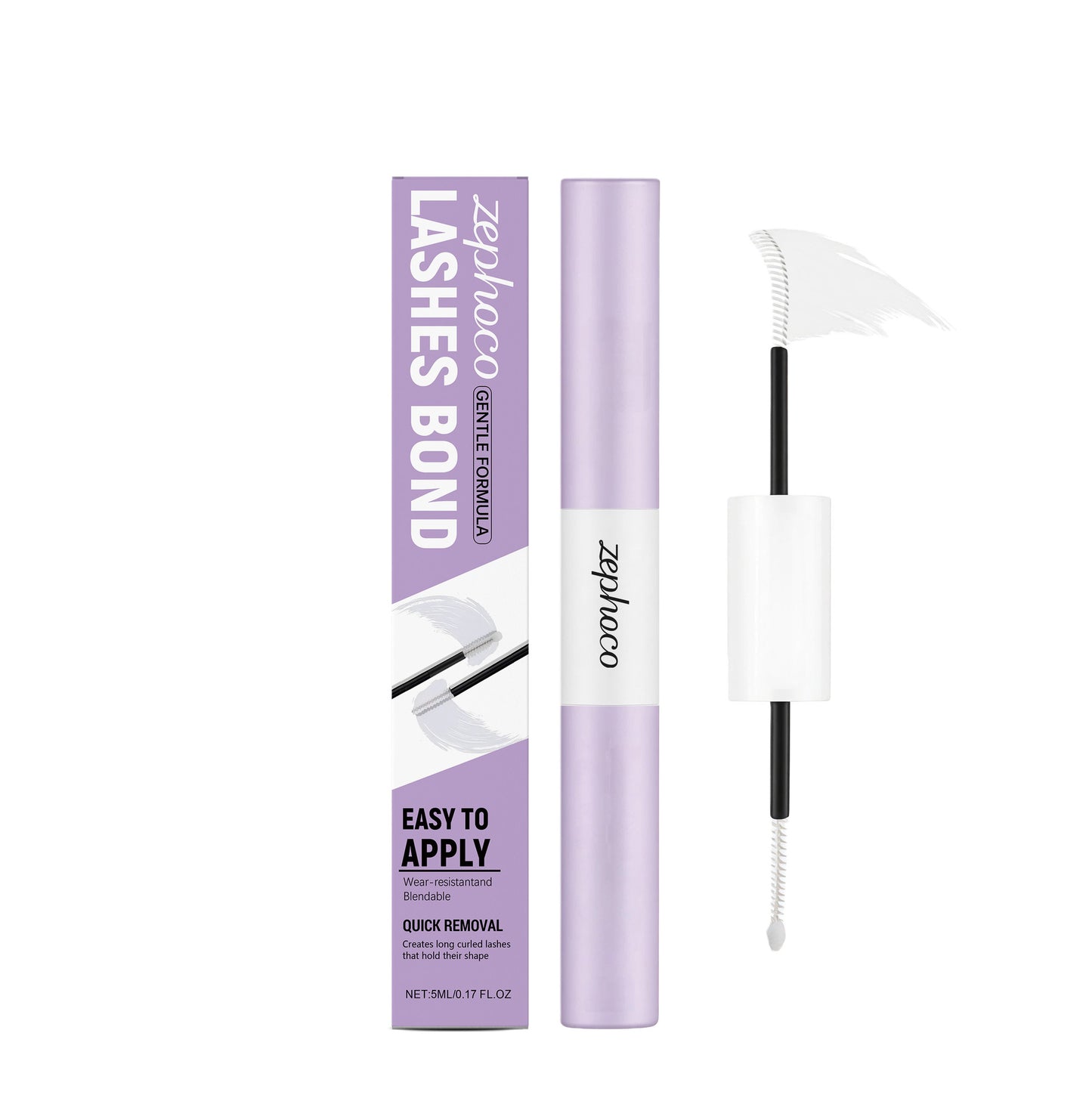 Zephoco Gentle Lash Bond Glue – Quick-Dry & Long-Lasting False Eyelash Adhesive