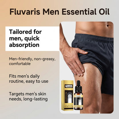 Fluvaris Men’s Essence Oil | Lightweight Hydrating Intimate Skin Care | 10ml