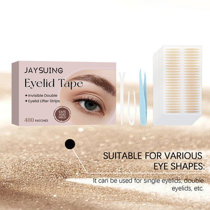 JAYSUING Invisible Eyelid Tape – Double Eyelid Lifter Strips (480pcs)
