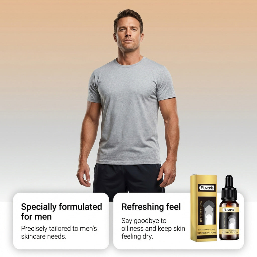 Fluvaris Men’s Essence Oil | Lightweight Hydrating Intimate Skin Care | 10ml