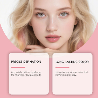 Zephoco Precision Lip Liner – Slim Pencil for Defined & Natural Lip Looks