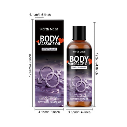 Fluvaris Body Massage Oil – Gentle Fragrance • Lightweight Hydrating • Daily Body Care (100ml)