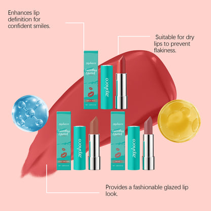 Zephoco Smoothing Lipstick – Glossy Finish & Comfortable Wear