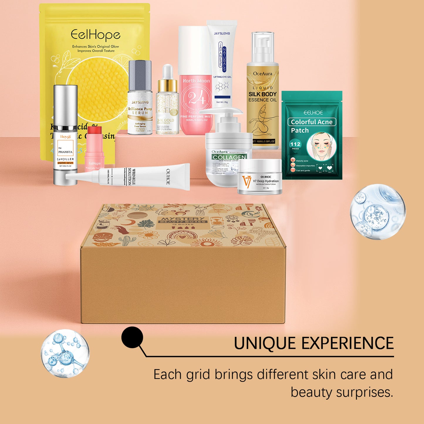 Skincare & Makeup Mystery Blind Box – Assorted Beauty Essentials Gift Set